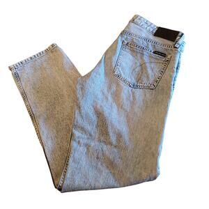 Calvin Klein Jeans Men's W34 x L32 Slim Straight Fit Denim Light Wash